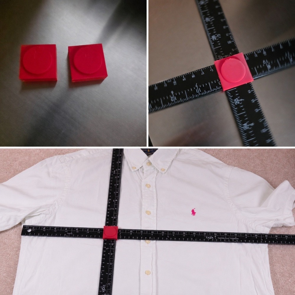 Yardstick Ruler Adapter for Clothing Reseller Tool Red 2-Pack Measurement Photo